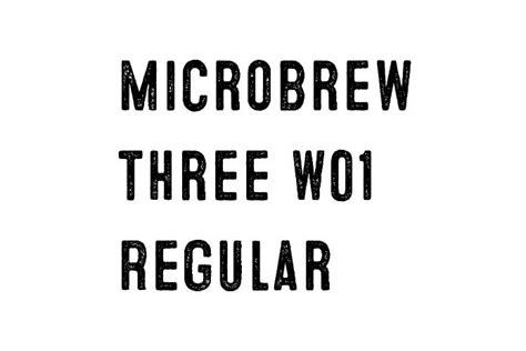 microbrew font free|Microbrew Three W01 Regular 1.00 Fonts Free .
